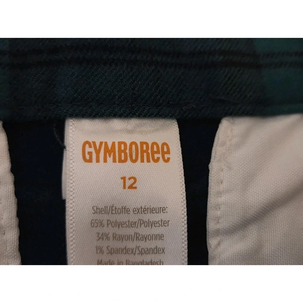 Gymboree Boys Dress Pants Tartan Plaid Blue Green Size 12 Kids NWT